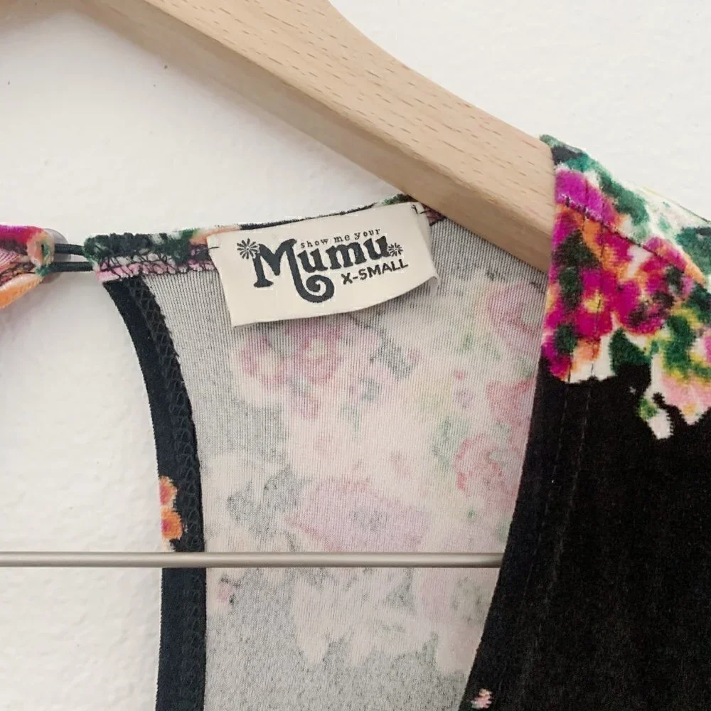 Show Me Your‎ Mumu Black Velvet Kelsey Romper XS​​​​​​​​​​​​​​​​​​​​​​​​​​​​​​